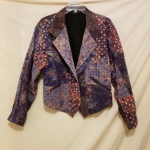 EXOTIC 100% Cotton Women's Loose Fitting Jacket size M